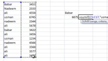 Learn Sumif Formula in Excel 2007 Class 9th In Urdu and Hindi