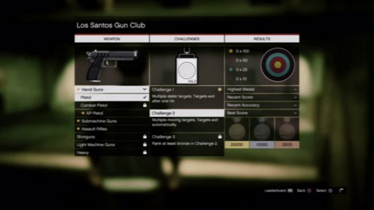 Grand Theft Auto V 100% Walkthrough Gun Range part 1 [720p] [PS3 Gameplay]