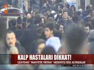 Uzaydaki manyetik fırtınaların kalp hastalarına etkileri