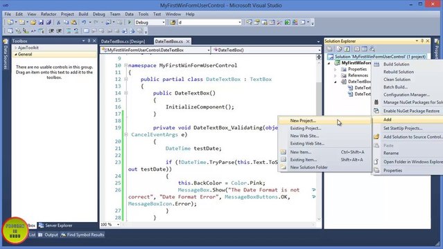 C# Create Custom WinForm Controls In Urdu - Introduction (Video 1)