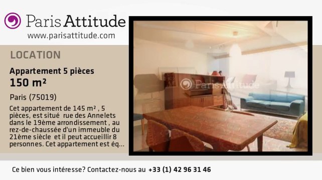 Maison de Ville 4 Chambres à louer - Buttes Chaumont, Paris - Ref. 8874