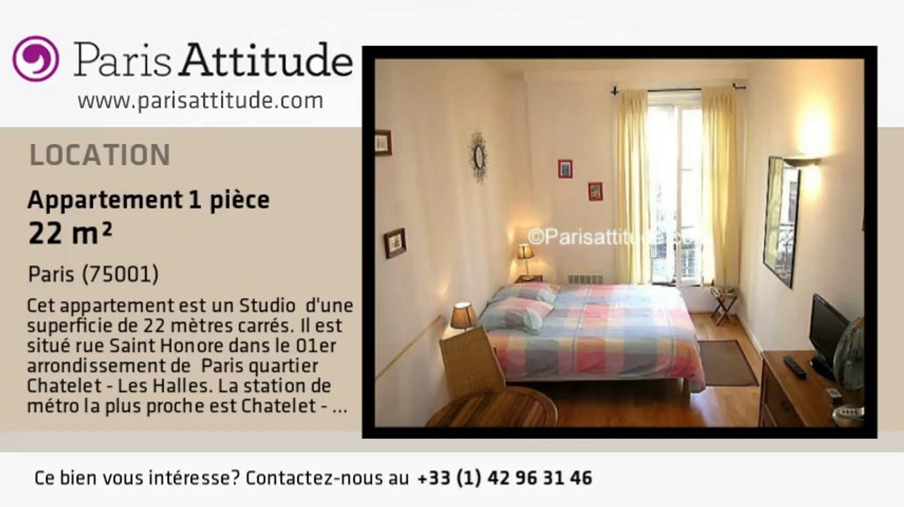 Appartement Studio à louer - Châtelet, Paris - Ref. 1059