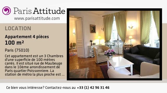 Appartement 3 Chambres à louer - Poissonnière, Paris - Ref. 4192
