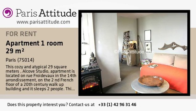 Alcove Studio Apartment for rent - Montparnasse, Paris - Ref. 5935