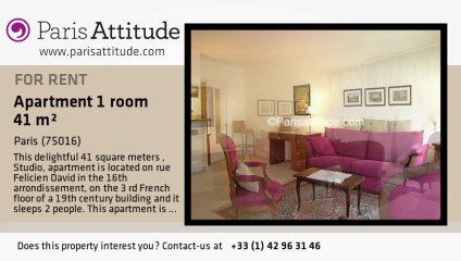 Studio Apartment for rent - Mirabeau, Paris - Ref. 1093