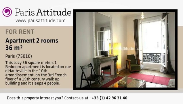 1 Bedroom Apartment for rent - Grands Boulevards/Bonne Nouvelle, Paris - Ref. 2466