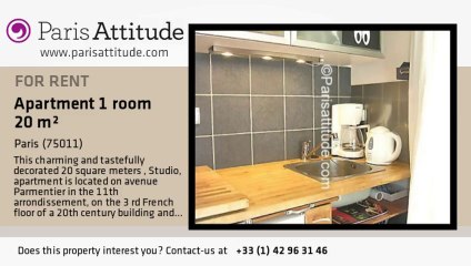 Studio Apartment for rent - Parmentier, Paris - Ref. 6029