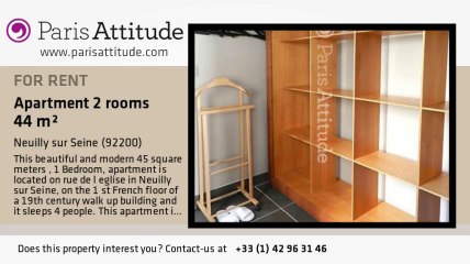 1 Bedroom Apartment for rent - Neuilly sur Seine, Neuilly sur Seine - Ref. 4524