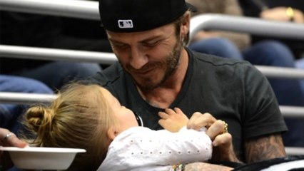 David Beckham And Daughter Harper Play Affectionately ADORABLE OR NOT?