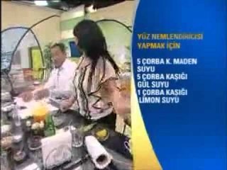 Serap Kunak Bitkisel Doğal Yüz Nemlendirici Tarifi-Maden Suyu Gül ve Limon Suyu