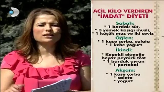 Şok diyet ile 5 günde 5 kilo-Hızlı zayıflama diyeti listesi