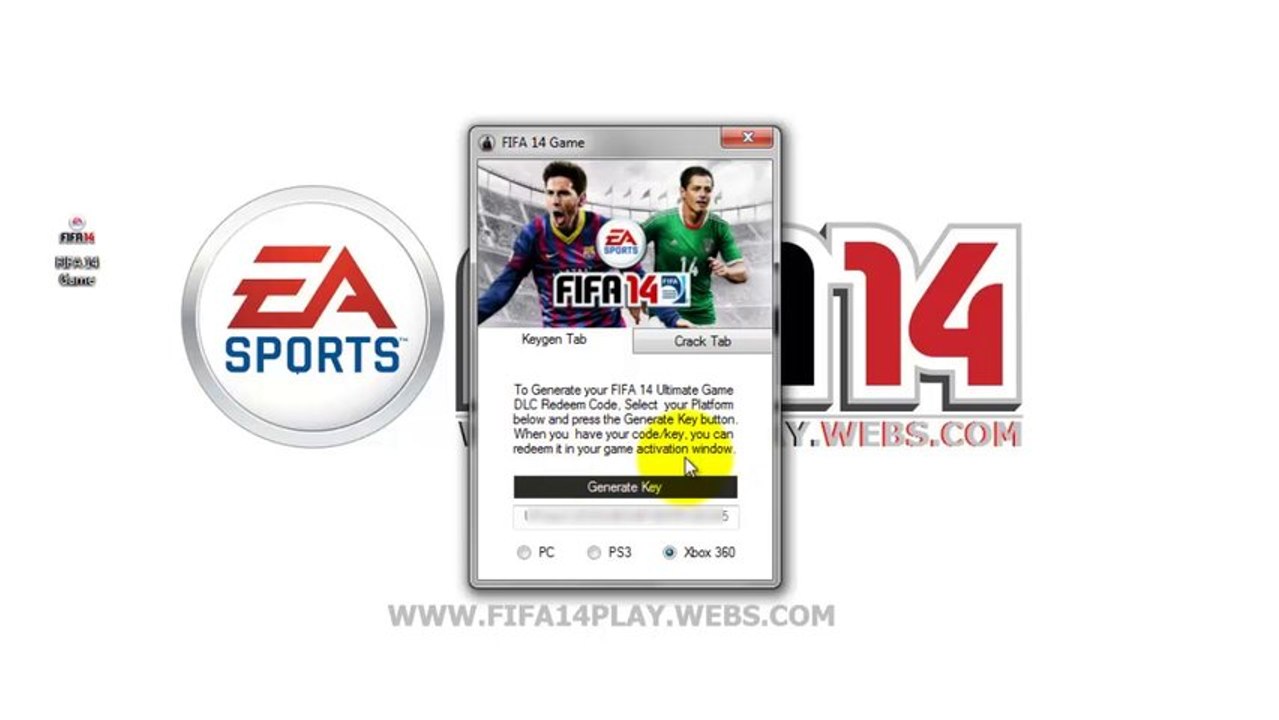 FIFA 14 - Free for PC, PS3 & Xbox 360 - Redeem Code - Crack File