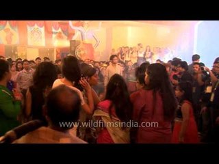 Dhak playing and the holy smoke: At Durga Puja Pandal