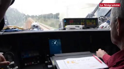 TGV. Jusqu'à 210 km/h entre Plouaret et Pleyber-Christ
