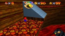 Super Mario 64 - Laves Fatales - Etoile 5 : Chaud dans le volcan