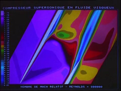 Visualisations en temps réel de calculs d'écoulements aérodynamiques - 1991