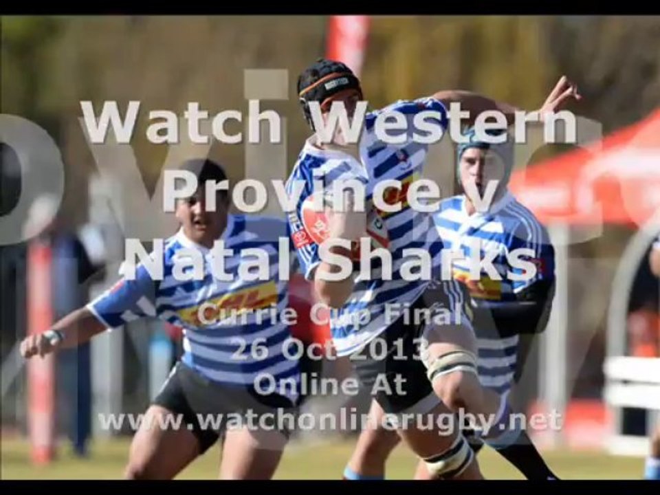 Watch Rugby Western Province vs Natal Sharks 26 Oct 2013