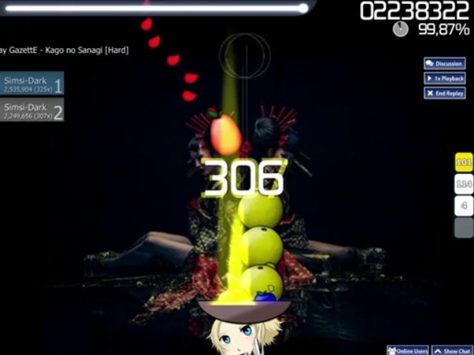 Osu! - The GazettE - Kago no Sagani [Hard]