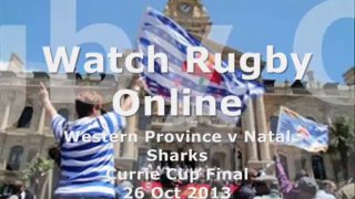 Currie Cup Western Province vs Natal Sharks Live Streaming