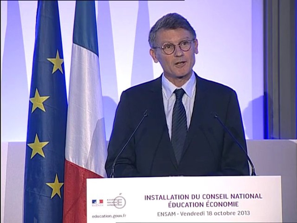 [ARCHIVE] Conseil national éducation-économie : discours de Vincent Peillon, ministre de l'éducation nationale