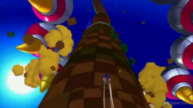 Soluce Sonic Lost World - Sky Road 1 : 5 anneaux rouges / red star rings