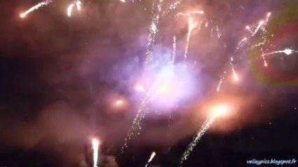 Feu d'artifice, étang d'Ursine - 14 juillet 2013