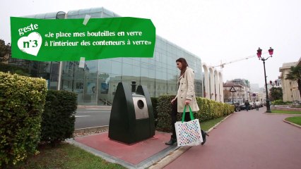 Vidéo Puteaux: Geste propreté - Placer mes bouteilles en verre dans les conteneurs