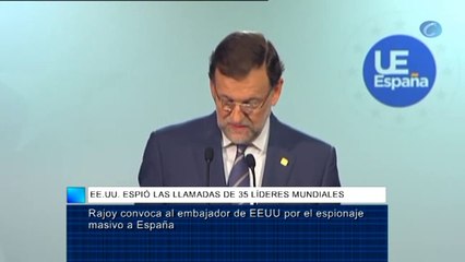 Rajoy: "¿España ha sido espiada?... no tenemos constancia de ello"