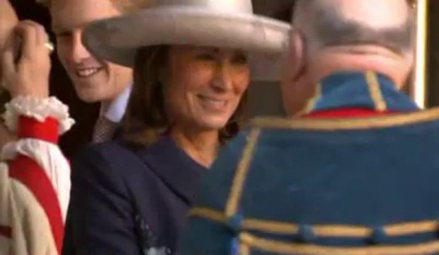 Royal Family and Middletons together for Prince George Christening