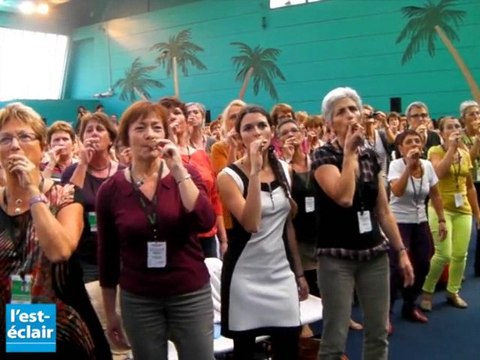 Les choristes livrent leurs impressions avant le grand choral