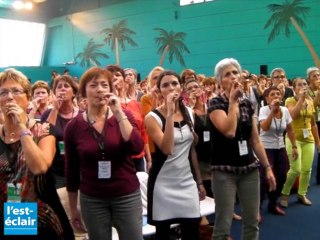 Les choristes livrent leurs impressions avant le grand choral