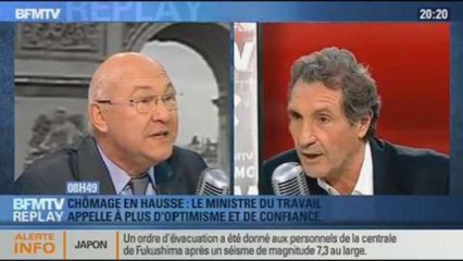 BFMTV Replay: Chômage en hausse: Sapin appelle à plus d'optimisme et de confiance - 25/10