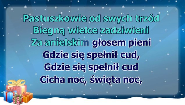 Kolęda - Cicha noc - wersja chóralna - wolno
