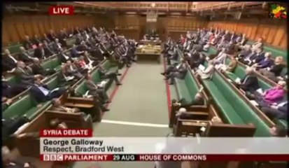 George Galloway, Suriye’ye karşı açılmak istenen savaşı eleştiriyor. islamidavet.com