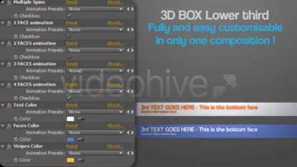 3D Box Lower Third - After Effects Template