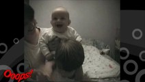 Funny Babies - Ooops - Funny Baby Throws Up on his Brother