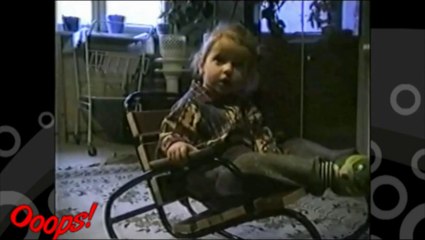 Funny Babies - Funny Kid Falls Off Rocking Chair