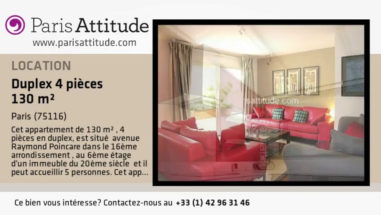 Duplex 3 Chambres à louer - Victor Hugo, Paris - Ref. 7335