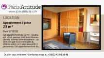 Appartement Studio à louer - Buttes Chaumont, Paris - Ref. 5344