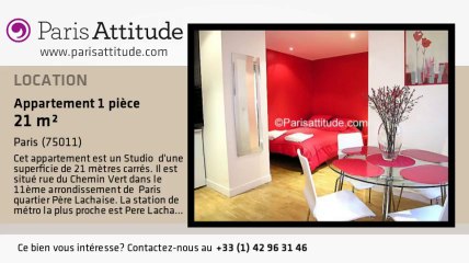 Appartement Studio à louer - Ménilmontant, Paris - Ref. 4126