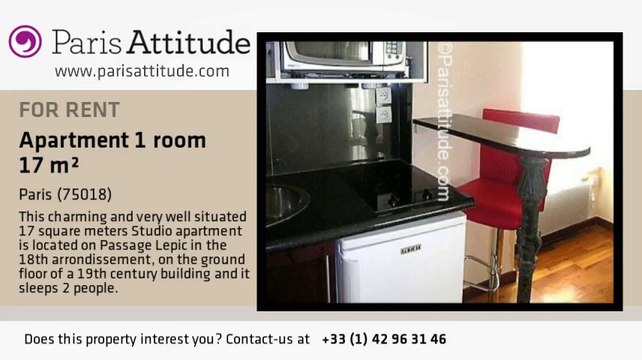 Studio Apartment for rent - Montmartre, Paris - Ref. 2422