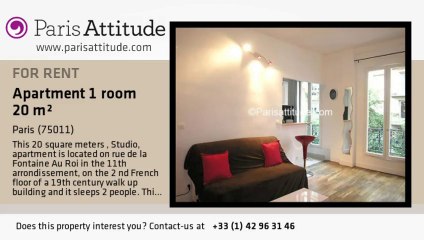 Studio Apartment for rent - Parmentier, Paris - Ref. 7428