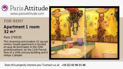 Studio Apartment for rent - République, Paris - Ref. 2695