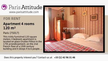 3 Bedroom Apartment for rent - Batignolles, Paris - Ref. 833