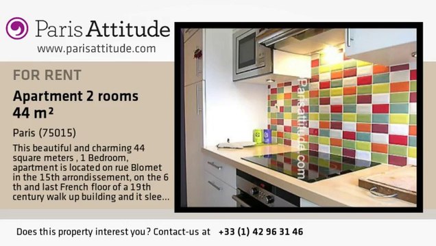 1 Bedroom Apartment for rent - Commerce, Paris - Ref. 5734