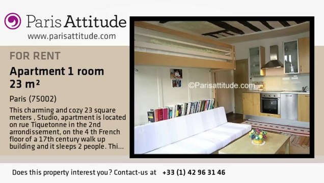 Studio Apartment for rent - Strasbourg St Denis, Paris - Ref. 6808