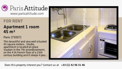 Studio Apartment for rent - Invalides, Paris - Ref. 2145