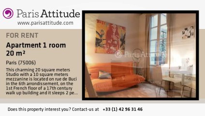 Studio Apartment for rent - St Germain, Paris - Ref. 4468