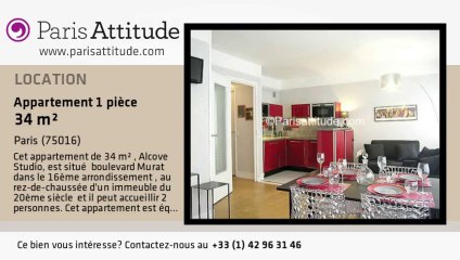 Appartement Alcove Studio à louer - Porte de St Cloud, Paris - Ref. 7425