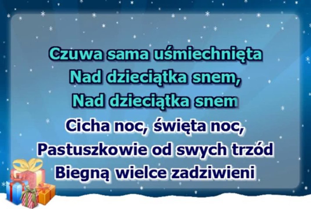 Kolęda - Cicha noc - wersja organowa, szybsza - z linią melodyczną